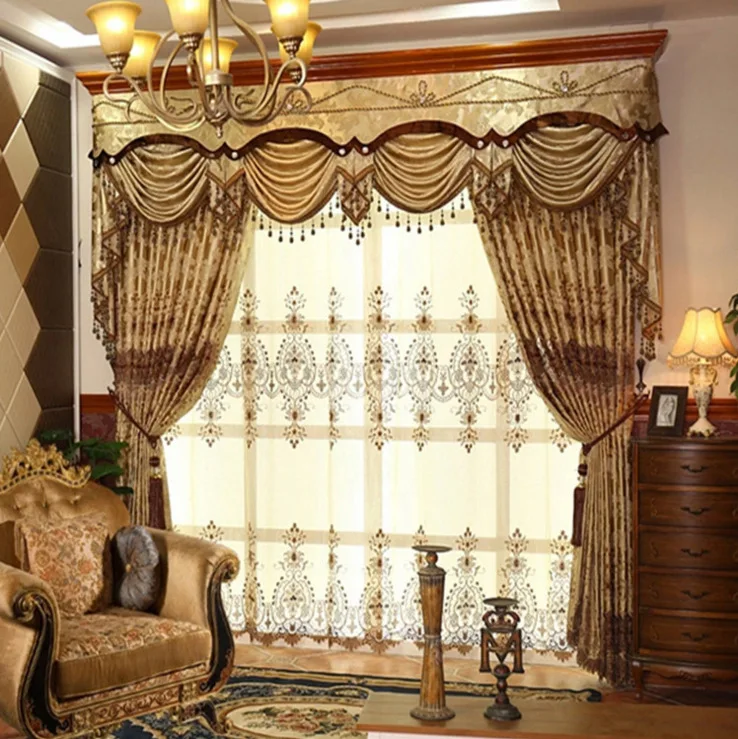 European-style Curtain Hollow Water-soluble Embroidery Embroidery Shading Customization Curtains for Living Dining Room Bedroom
European-style Curtain Hollow Water-soluble Embroidery Embroidery Shading Customization Curtains for Living Dining Room Bedroom
