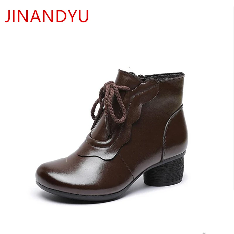 Size35-41 Woman Boots Shoes Leather Genuine Autumn Elegant Fashion Shoes Women Black Ankle Boots Women Heel 5cm Zapatos Femenino
Size35-41 Woman Boots Shoes Leather Genuine Autumn Elegant Fashion Shoes Women Black Ankle Boots Women Heel 5cm Zapatos Femenino