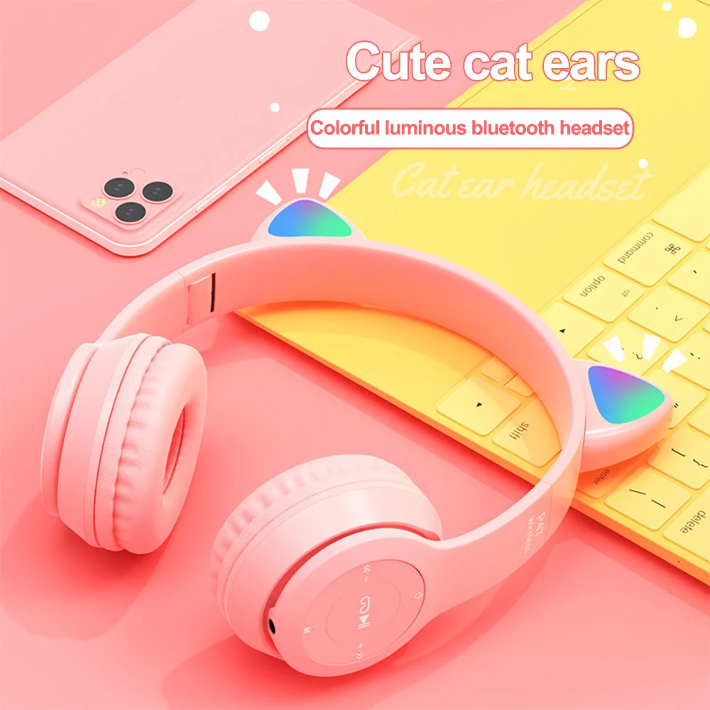 Беспроводные наушники Bluetooth 5,0, гарнитура, наушники с мультяшными кошачьими ушками, складные спортивные наушники, игровые наушники для теле...
Беспроводные наушники Bluetooth 5,0, гарнитура, наушники с мультяшными кошачьими ушками, складные спортивные наушники, игровые наушники для теле...
