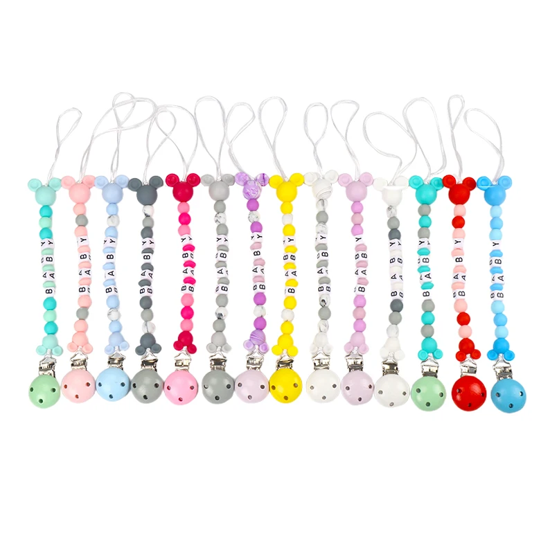 Personalized Name Pacifier Clips Silicone Teething Beads BPA Free Cartoon Animal Dummy Clip Chain Newborn Baby Boy Girl Nursing
Personalized Name Pacifier Clips Silicone Teething Beads BPA Free Cartoon Animal Dummy Clip Chain Newborn Baby Boy Girl Nursing