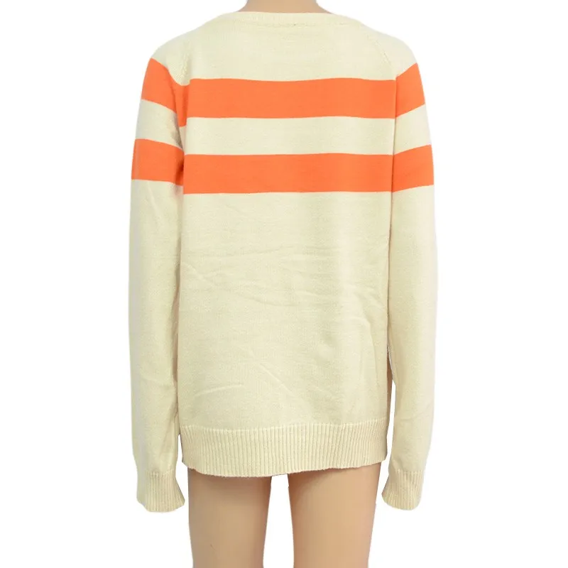 2019 Autumn Sweater Women Long Sleeve Fashion T-shirt Tops Stripe knitting Sweater Blouse O-neck Solid Colo Pullover Sweater#15
2019 Autumn Sweater Women Long Sleeve Fashion T-shirt Tops Stripe knitting Sweater Blouse O-neck Solid Colo Pullover Sweater#15