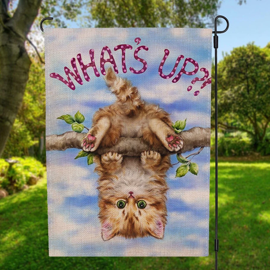 Двусторонний баннер в виде котенка из «What's Up», украшение для дома, ветрозащитный резиновый зажим для стопора, 12,5 дюйма x 18,5 дюйма, 32x47 см
Двусторонний баннер в виде котенка из «What's Up», украшение для дома, ветрозащитный резиновый зажим для стопора, 12,5 дюйма x 18,5 дюйма, 32x47 см