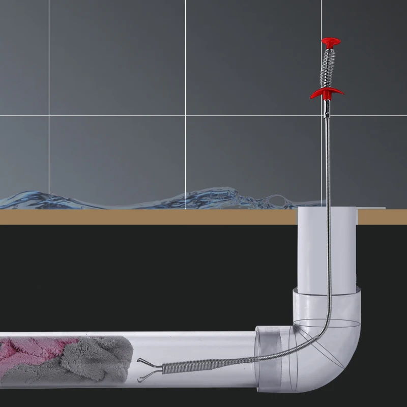 Drain Snake Spring Tube Unblock Tool Bathroom Sewer Dredge Anti-Clogging Tool Kitchen Sink Cleaning Hook Plumbing Agent23 Inch
Drain Snake Spring Tube Unblock Tool Bathroom Sewer Dredge Anti-Clogging Tool Kitchen Sink Cleaning Hook Plumbing Agent23 Inch