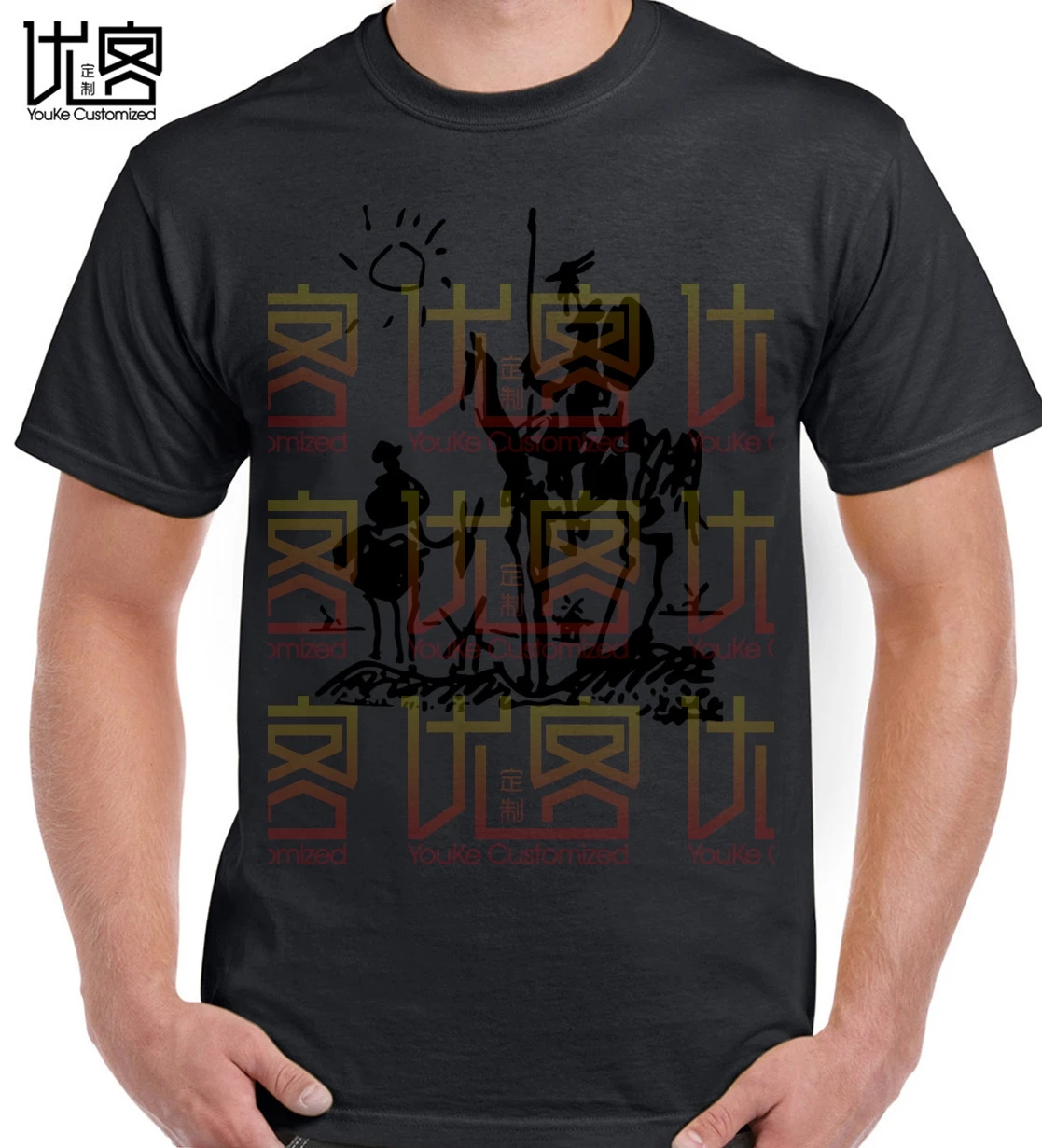 Picasso art painting men short-sleeve t shirt 100% cotton tee tshirt funny Don Quixote knight top men homme
Picasso art painting men short-sleeve t shirt 100% cotton tee tshirt funny Don Quixote knight top men homme