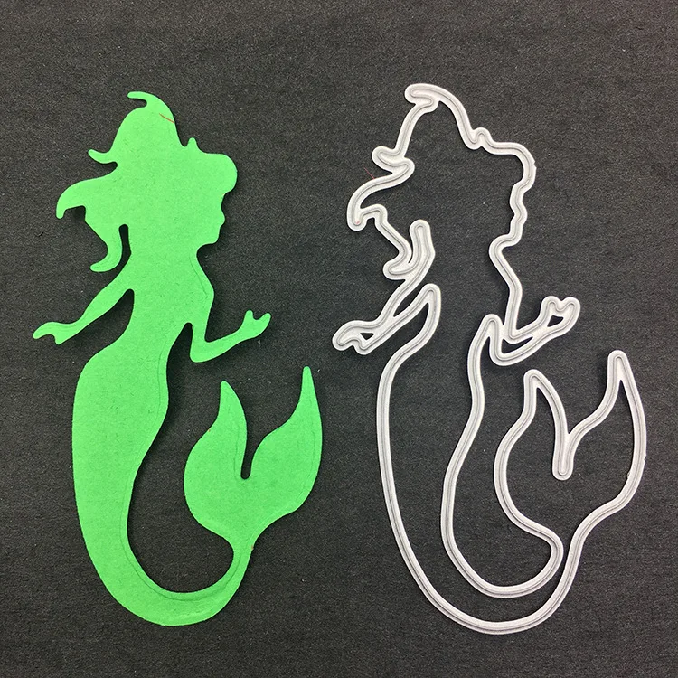 Stencil Mermaid Metal Cutting Dies Embossing Blade Punch Scrapbooking Photo Album decoration Template Craft Knife Mould
Stencil Mermaid Metal Cutting Dies Embossing Blade Punch Scrapbooking Photo Album decoration Template Craft Knife Mould