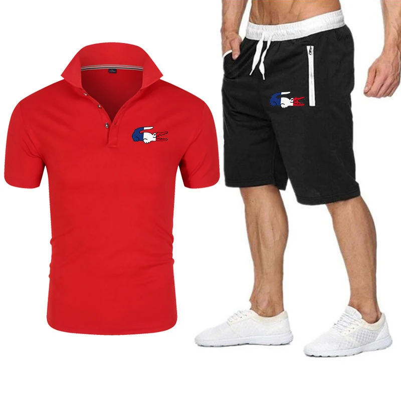 2021 New Summer Men's Slim Fit Polo T-shirt + Shorts Set Casual Printed 8 Colors Men's Casual Men's Tops and Pants Brand Set
2021 New Summer Men's Slim Fit Polo T-shirt + Shorts Set Casual Printed 8 Colors Men's Casual Men's Tops and Pants Brand Set