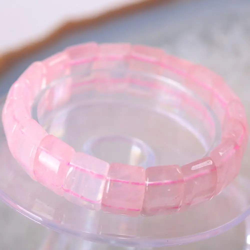 Bangle Natural Stone Gem Pink Crystal Bead Stretch Bracelet for Women Girls Jewelry Gift 8"1Pcs H012
Bangle Natural Stone Gem Pink Crystal Bead Stretch Bracelet for Women Girls Jewelry Gift 8"1Pcs H012