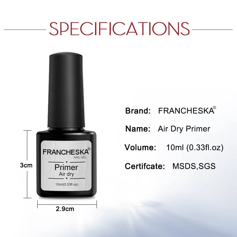 Fast Air Dry Primer Base Primer No Need Of UV/LED Lamp Soak Off Gel Semi Permanent Nail Art Gel UV LED Gel Nail Art Primer TSLM
Fast Air Dry Primer Base Primer No Need Of UV/LED Lamp Soak Off Gel Semi Permanent Nail Art Gel UV LED Gel Nail Art Primer TSLM