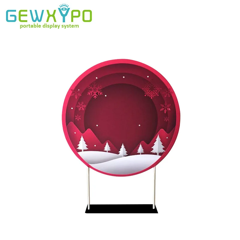 5ft Diameter Exhibition Booth Circle Shape EZ Tube Portable Advertising Banner Stand With Your Own Design Printing(Optional)
5ft Diameter Exhibition Booth Circle Shape EZ Tube Portable Advertising Banner Stand With Your Own Design Printing(Optional)