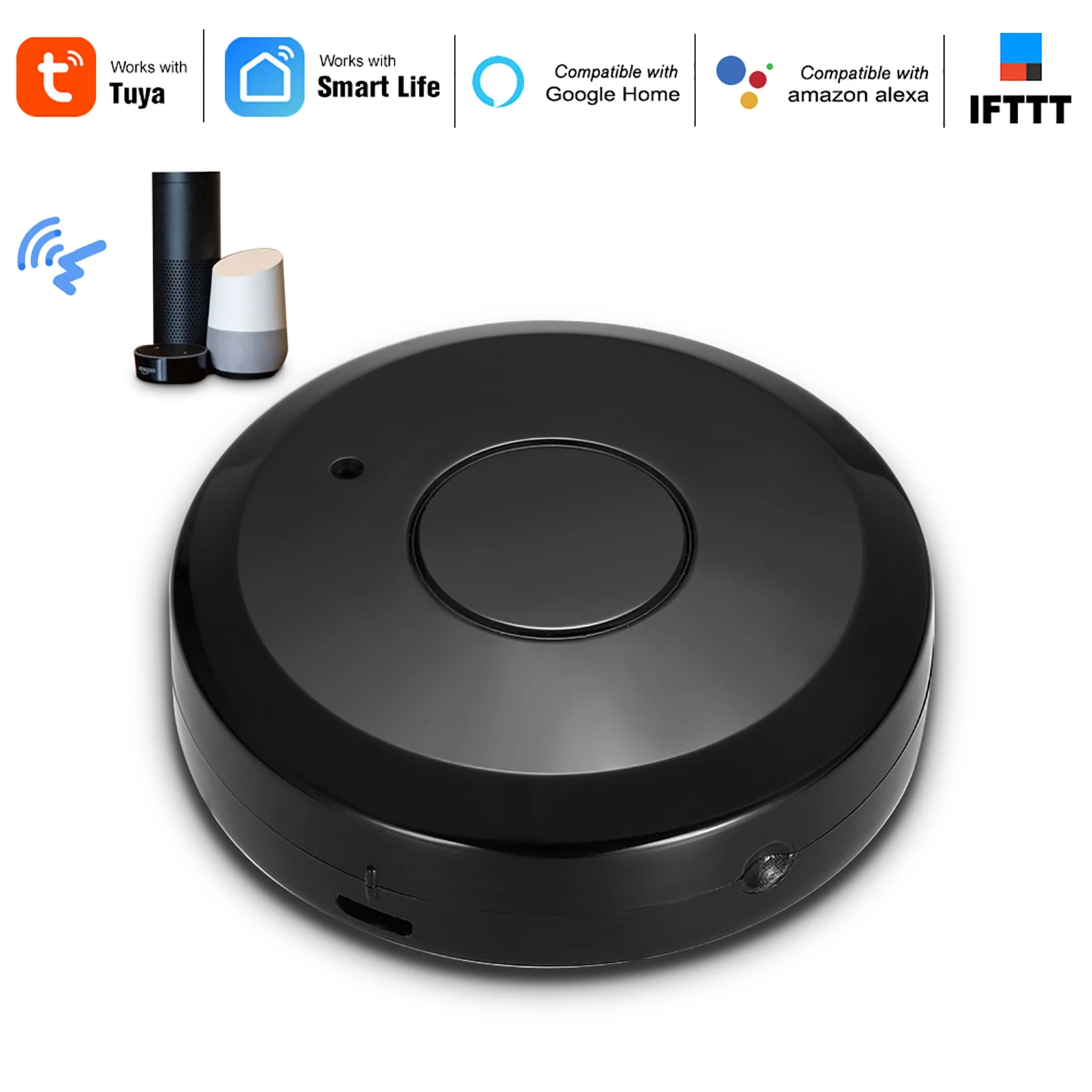 WiFi IR Control Hub Enabled Infrared Universal Remote Controller Tuya Smart Life APP Compatible with Alexa Google Home
WiFi IR Control Hub Enabled Infrared Universal Remote Controller Tuya Smart Life APP Compatible with Alexa Google Home