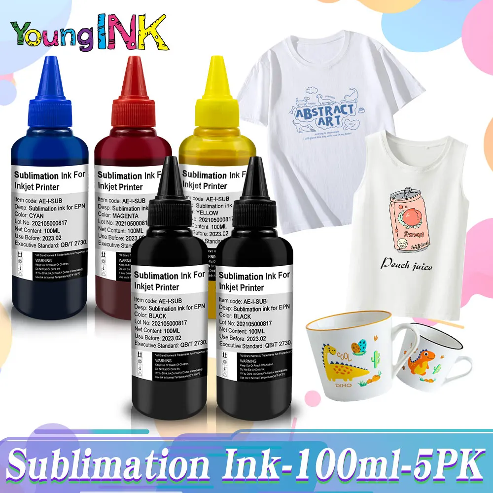 4Color x 100ML Inkjet Sublimation Ink Universal For Epson Desktop Printers Heat Transfer Ink Mug Cup T-Shirt
4Color x 100ML Inkjet Sublimation Ink Universal For Epson Desktop Printers Heat Transfer Ink Mug Cup T-Shirt
