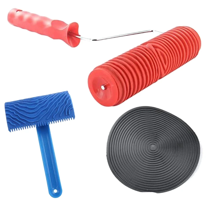 3 PCS Rubber Wood Graining Painting Tool Set for Wall Decoration 7 Inch Empaistic Wood Pattern Painting Roller
3 PCS Rubber Wood Graining Painting Tool Set for Wall Decoration 7 Inch Empaistic Wood Pattern Painting Roller