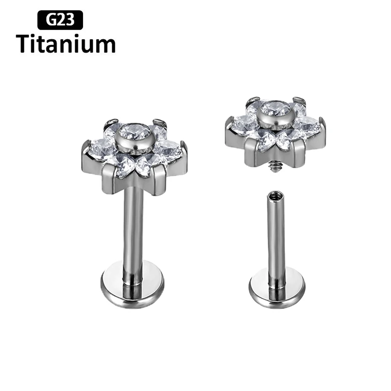 1PC New CZ Zircon Ear Studs 16G ASTM F136 Titanium Labret Lip Studs Spiral Cartilage Ear Protection Earring Ear Piercing Jewelry
1PC New CZ Zircon Ear Studs 16G ASTM F136 Titanium Labret Lip Studs Spiral Cartilage Ear Protection Earring Ear Piercing Jewelry