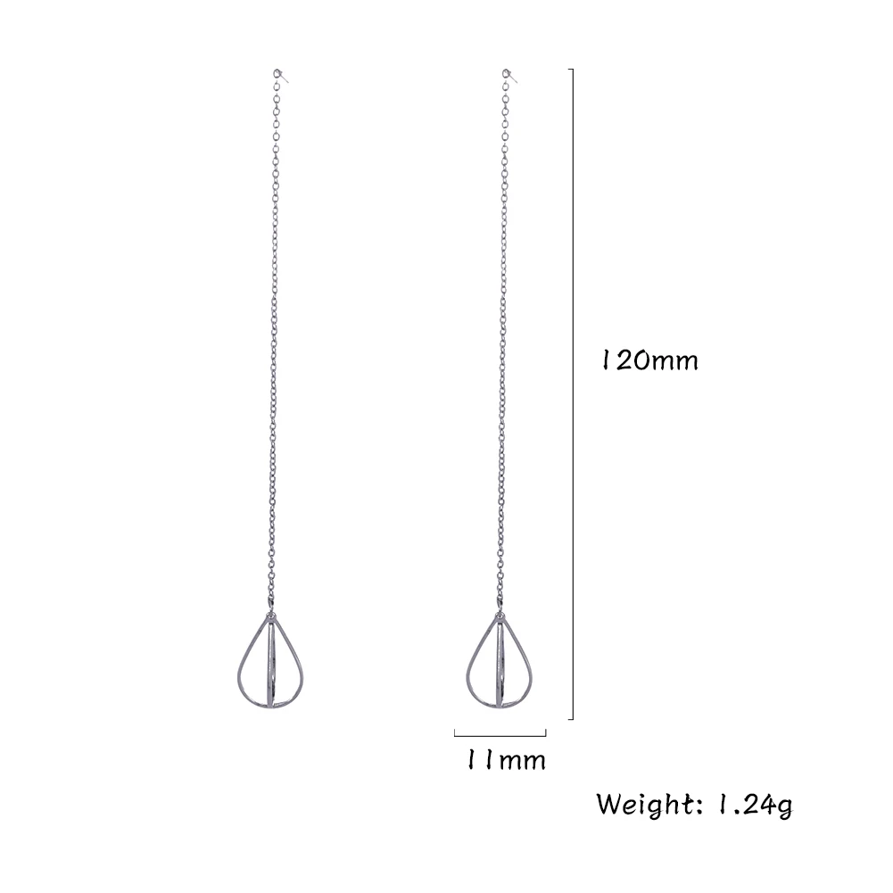 Lucktune Long Tassel Cross Drop Earrings Stainless Steel Jewelry Korean Geometric Pendant Teardrop Threader Earrings for Women 
Lucktune Long Tassel Cross Drop Earrings Stainless Steel Jewelry Korean Geometric Pendant Teardrop Threader Earrings for Women