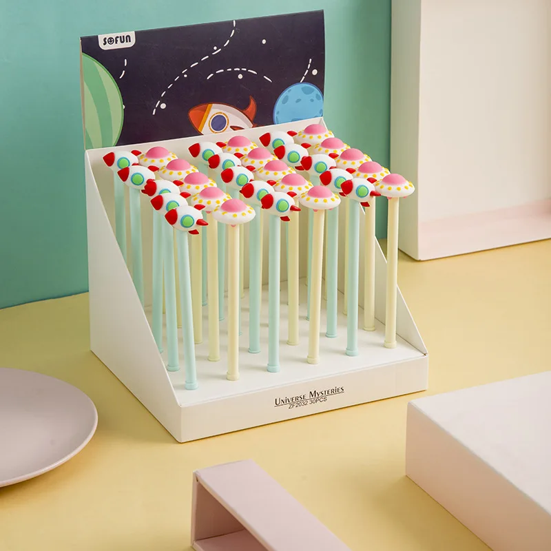 30PCS Cartoon Plastic Medium Gel Pen Creative Spaceship Rocket Modeling Pen Student Stationery Kawaii School Supplies Gel Pens
30PCS Cartoon Plastic Medium Gel Pen Creative Spaceship Rocket Modeling Pen Student Stationery Kawaii School Supplies Gel Pens