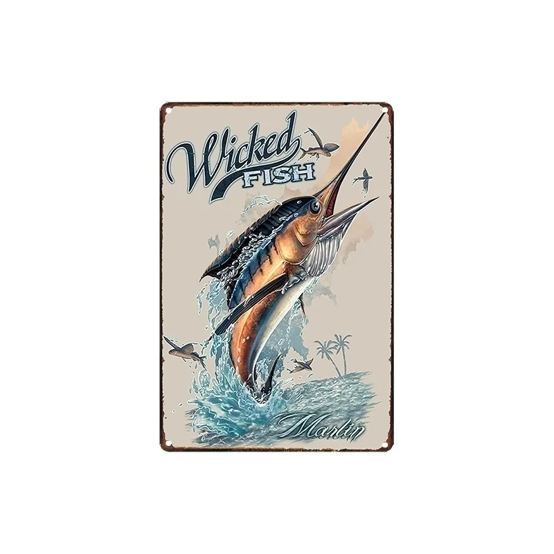 metal Tin Sign 20*30 cm wicked fish sticker Decor Bar Pub Home Vintage Retro Poster comic sticker
metal Tin Sign 20*30 cm wicked fish sticker Decor Bar Pub Home Vintage Retro Poster comic sticker