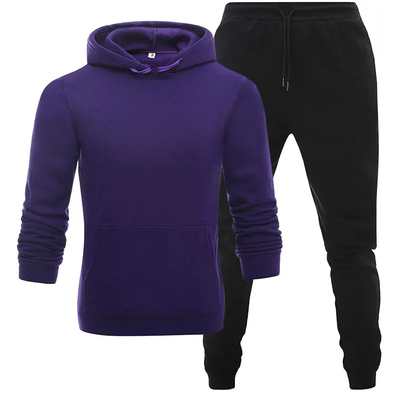 New Pure color Men Hoodies tracksuit Sweatshirt Suit Fleece Hoodie+Sweat pants Jogging Pullover Sporting Suit Male
New Pure color Men Hoodies tracksuit Sweatshirt Suit Fleece Hoodie+Sweat pants Jogging Pullover Sporting Suit Male