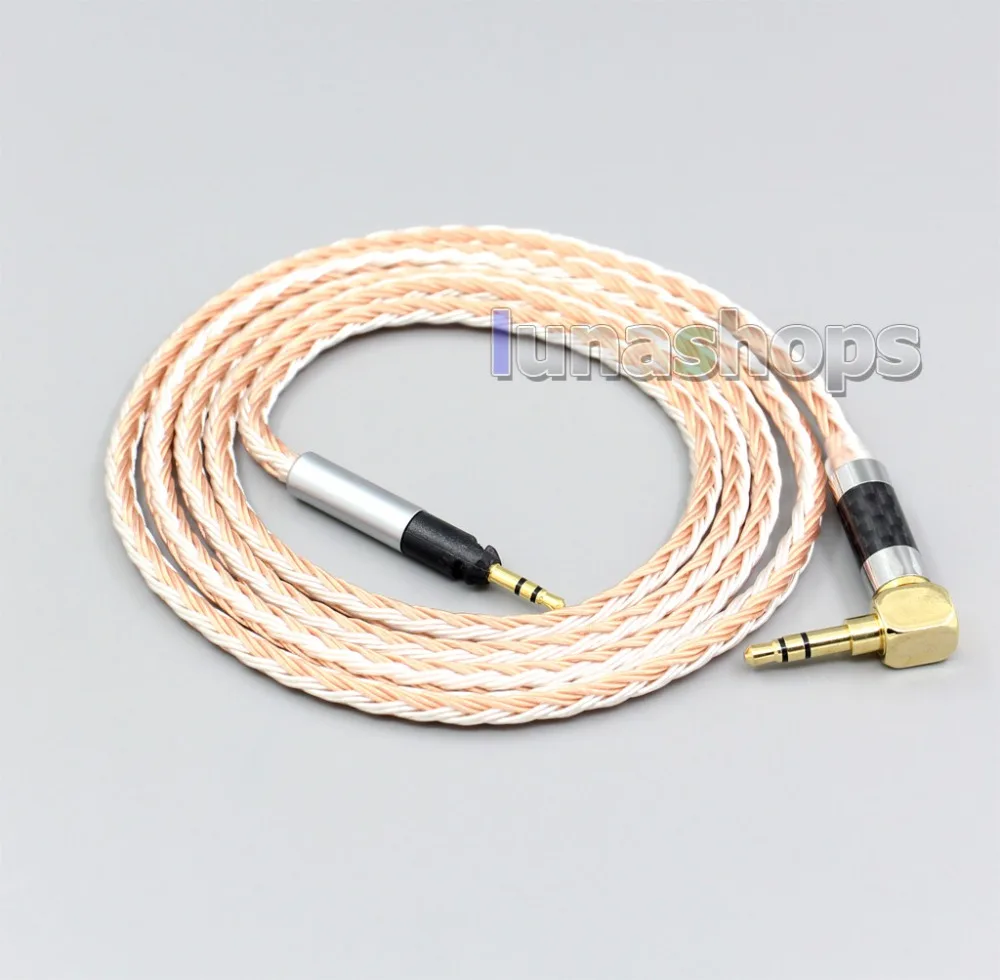 

LN006721 16 Core с серебряным покрытием OCC смешанные кабель наушников для KRK KNS8400 KNS6400 Sennheiser HD 2,20 s 2.30i 2,30g для наушников