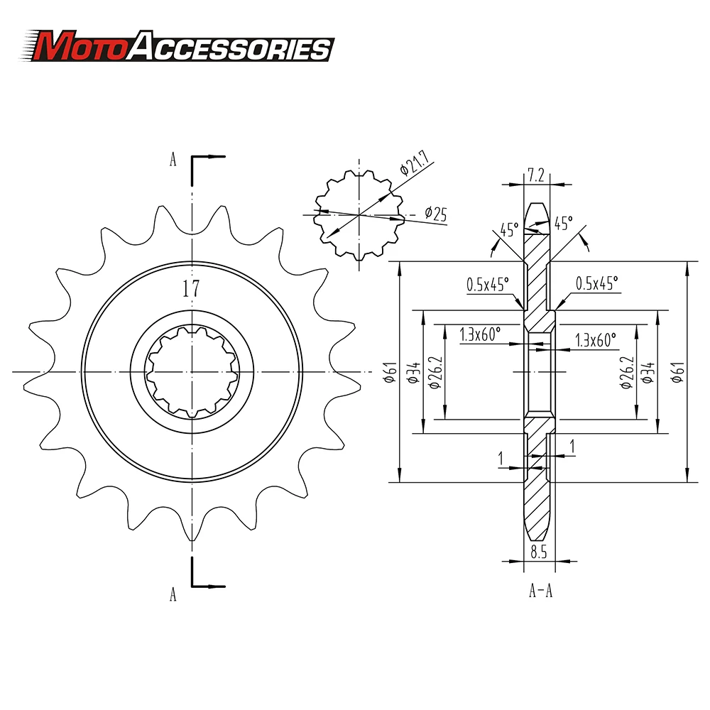 For Kawasaki Road Motorcycle MTX Steel Front Engine Sprocket Full Steel Of OE Type Rubber Cushioned Front Sprocket
For Kawasaki Road Motorcycle MTX Steel Front Engine Sprocket Full Steel Of OE Type Rubber Cushioned Front Sprocket