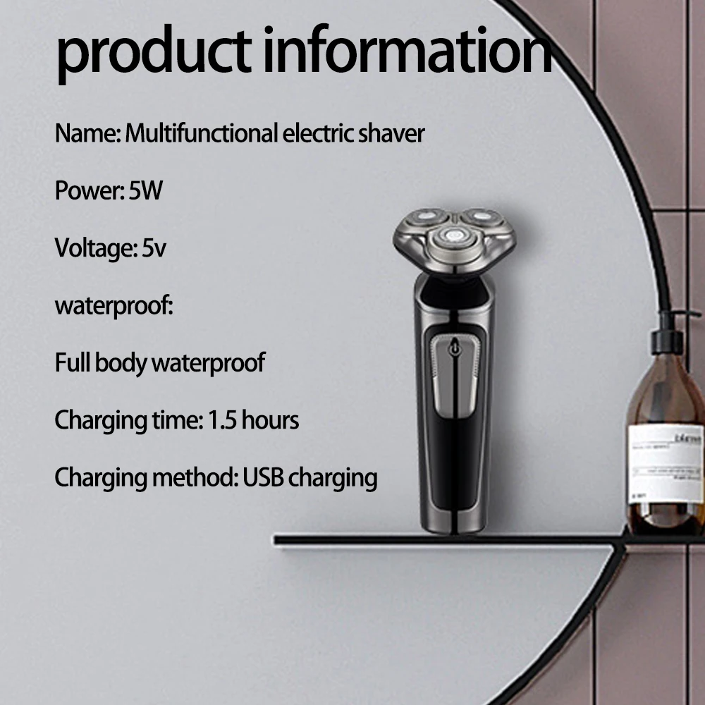 Electric Shaver For Men Clipper Men's Razor Shaving Machine Smart 4D Wet and Dry Beard Razor Waterproof LED Display Shaver
Electric Shaver For Men Clipper Men's Razor Shaving Machine Smart 4D Wet and Dry Beard Razor Waterproof LED Display Shaver
