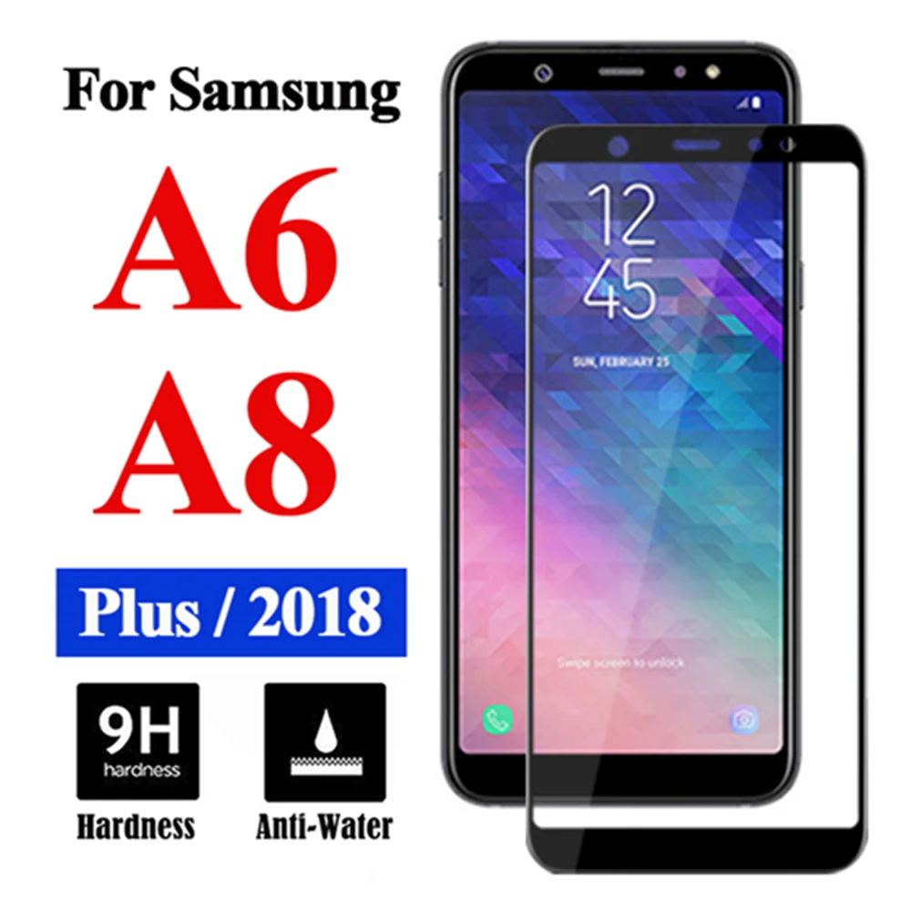 Защитное армированное стекло для Samsung Galaxy A8 Plus 2018 A6 защита экрана A 6 8 закаленное