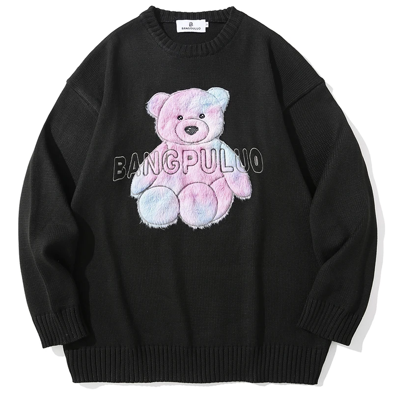 Осенние Джемперы большого размера, Мужской трикотажный свитер с милым медведем и вышивкой, модные повседневные уличные пуловеры, одежда, то...
Осенние Джемперы большого размера, Мужской трикотажный свитер с милым медведем и вышивкой, модные повседневные уличные пуловеры, одежда, то...