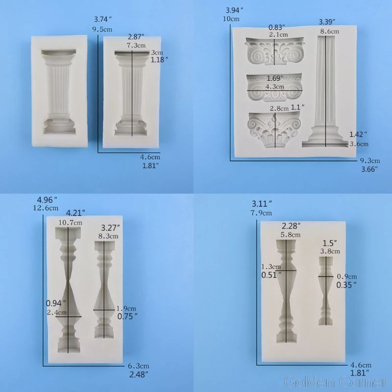 Форма для древнегреческих колонн форма римских сахарный шоколадный