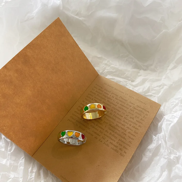 Cute Personalited Colour Oil Dripping Love Opening Ring Girls Best Friend Gift Luxury Wedding Accessory
Cute Personalited Colour Oil Dripping Love Opening Ring Girls Best Friend Gift Luxury Wedding Accessory