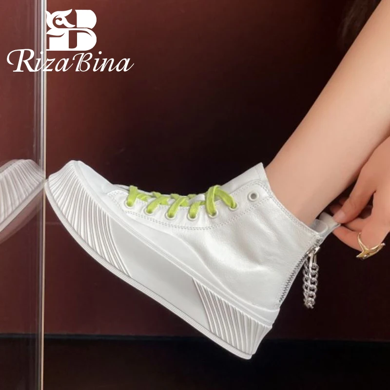 RIZABINA 2022 New Real Leather Ankle Boots Shoes Platform Woman Mixed Color Metal Decoration Casual Ladies Footwear Size 34-39
RIZABINA 2022 New Real Leather Ankle Boots Shoes Platform Woman Mixed Color Metal Decoration Casual Ladies Footwear Size 34-39