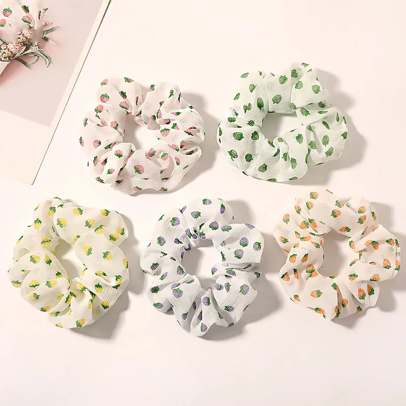 Summer Small Fresh Fruit Print Scrunchies Women Girls Hair Accessories Handmade Multicolor Hair Band Ponytail Holder
Summer Small Fresh Fruit Print Scrunchies Women Girls Hair Accessories Handmade Multicolor Hair Band Ponytail Holder