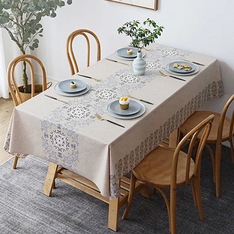 Nordic National Style Waterproof Oil Scald Proof Wash Free PVC Tablecloth For Dining Table Desk Material
Nordic National Style Waterproof Oil Scald Proof Wash Free PVC Tablecloth For Dining Table Desk Material