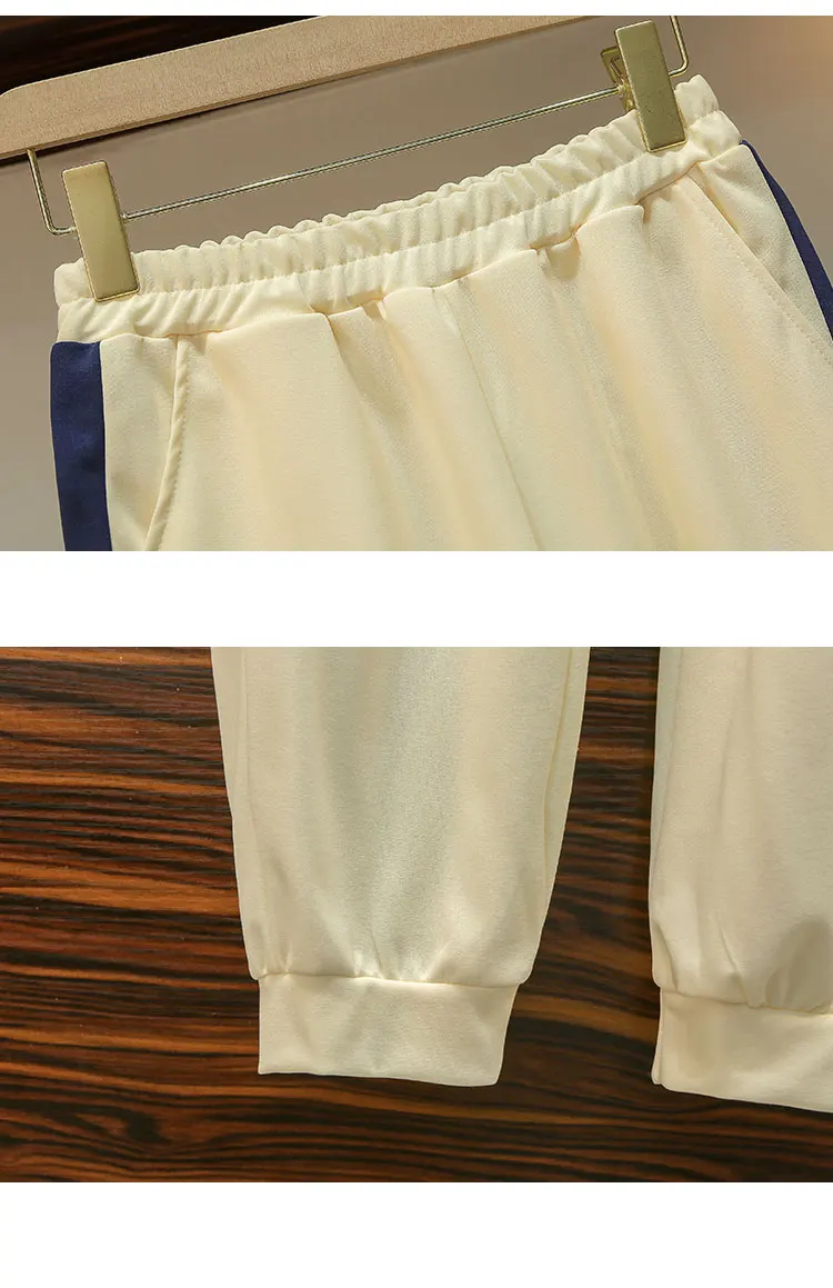 Fashion casual sports suit women's plus size 2021 spring and summer new Korean design hoodie loose casual pants two-piece set
Fashion casual sports suit women's plus size 2021 spring and summer new Korean design hoodie loose casual pants two-piece set