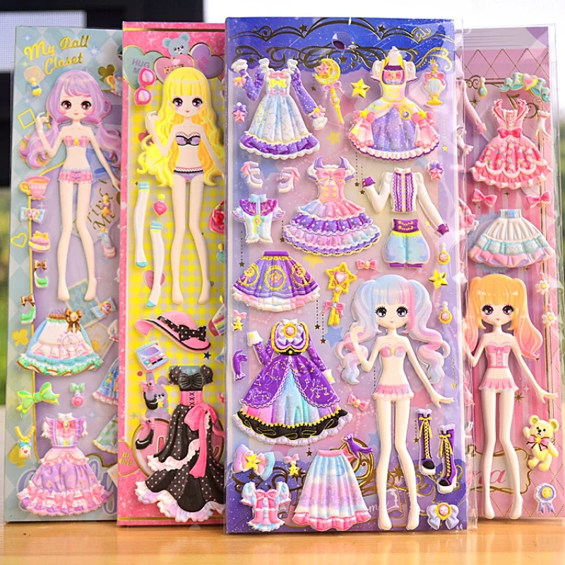 Christmas Cartoon Children Girl3DThree-Dimensional Bubble Stickers Princess Dress up Stickers High Quality Sponge Doll Clothes C
Christmas Cartoon Children Girl3DThree-Dimensional Bubble Stickers Princess Dress up Stickers High Quality Sponge Doll Clothes C