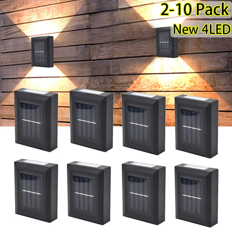 2-10 Pcs LED Solar Lamp Stairs Wall Lights LED Outdoor Garden Lamp Solar Stair Light Waterproof Street Landscape Light Decor
2-10 Pcs LED Solar Lamp Stairs Wall Lights LED Outdoor Garden Lamp Solar Stair Light Waterproof Street Landscape Light Decor