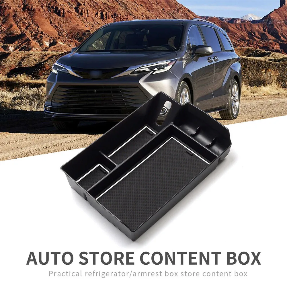 Car Central Armrest Storage Box For Toyota Sienna 2021 Environmentally Friendly PVC+ABS Car Accessories Storage Boxes
Car Central Armrest Storage Box For Toyota Sienna 2021 Environmentally Friendly PVC+ABS Car Accessories Storage Boxes
