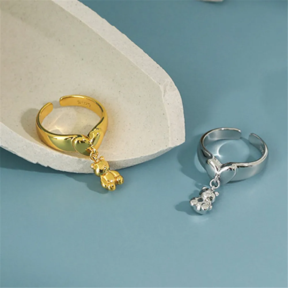 New Fashion Simple Ins Sweet and Cute Bear Korean Love Glossy Women Couple Open Ring Jewelry Accessories Wholesale
New Fashion Simple Ins Sweet and Cute Bear Korean Love Glossy Women Couple Open Ring Jewelry Accessories Wholesale
