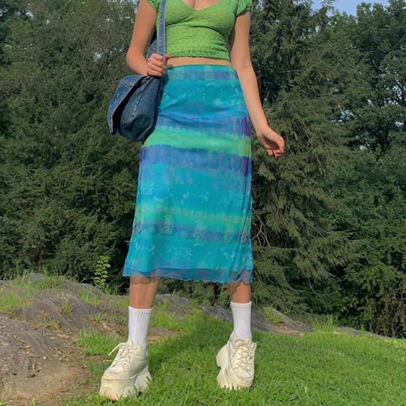 2000s Aesthetic Cute Long Skirts Womens Gradient Tie Dye Print Y2K Kawaii Clothes High Waist Vintage Summer Skirt 90s 
2000s Aesthetic Cute Long Skirts Womens Gradient Tie Dye Print Y2K Kawaii Clothes High Waist Vintage Summer Skirt 90s