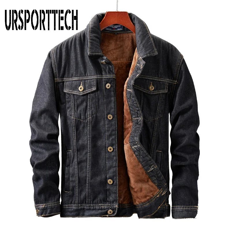 Mens Jackets and Coats Winter Brand Black Warm Fleece Jean Jackets Men Big Sizes 5XL Thicker Cowboy Winter Denim Jacket Outwear
Mens Jackets and Coats Winter Brand Black Warm Fleece Jean Jackets Men Big Sizes 5XL Thicker Cowboy Winter Denim Jacket Outwear