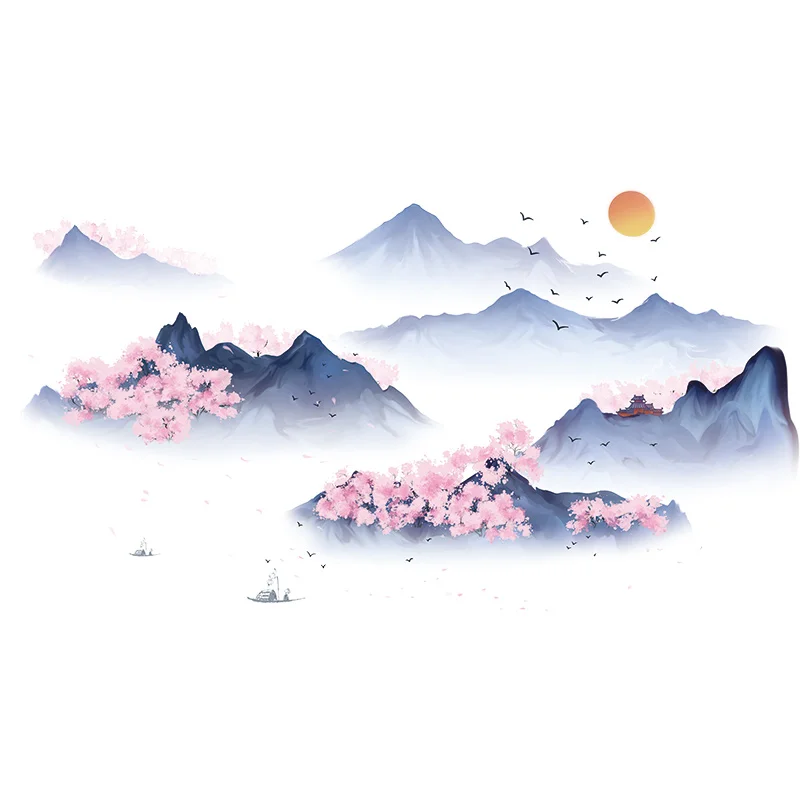 Chinese Style Landscape Painting Wall Stickers Home Living Room Decor 3d Art Wall Decals Teen Room Decor Mural Self-adhesive
Chinese Style Landscape Painting Wall Stickers Home Living Room Decor 3d Art Wall Decals Teen Room Decor Mural Self-adhesive