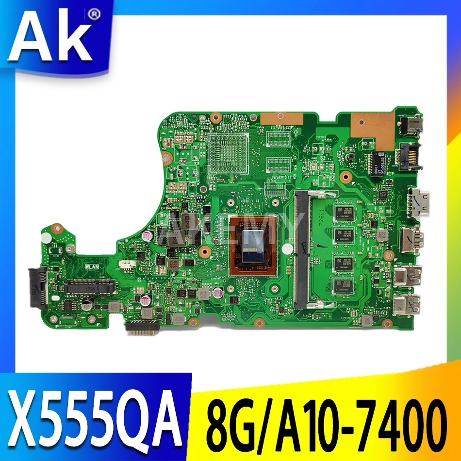 X555QA 8 ГБ / A10-7400 P для Asus X555Q A555Q X555QG X555QA X555BP x555B X555BA материнская плата
X555QA 8 ГБ / A10-7400 P для Asus X555Q A555Q X555QG X555QA X555BP x555B X555BA материнская плата