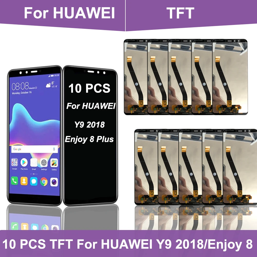 Оптовая продажа, 10 шт., ЖК-дисплей Huawei Y9 2018, сенсорный экран, дигитайзер в сборе для Enjoy 8 Plus, FLA-L22 FLA-LX2
Оптовая продажа, 10 шт., ЖК-дисплей Huawei Y9 2018, сенсорный экран, дигитайзер в сборе для Enjoy 8 Plus, FLA-L22 FLA-LX2