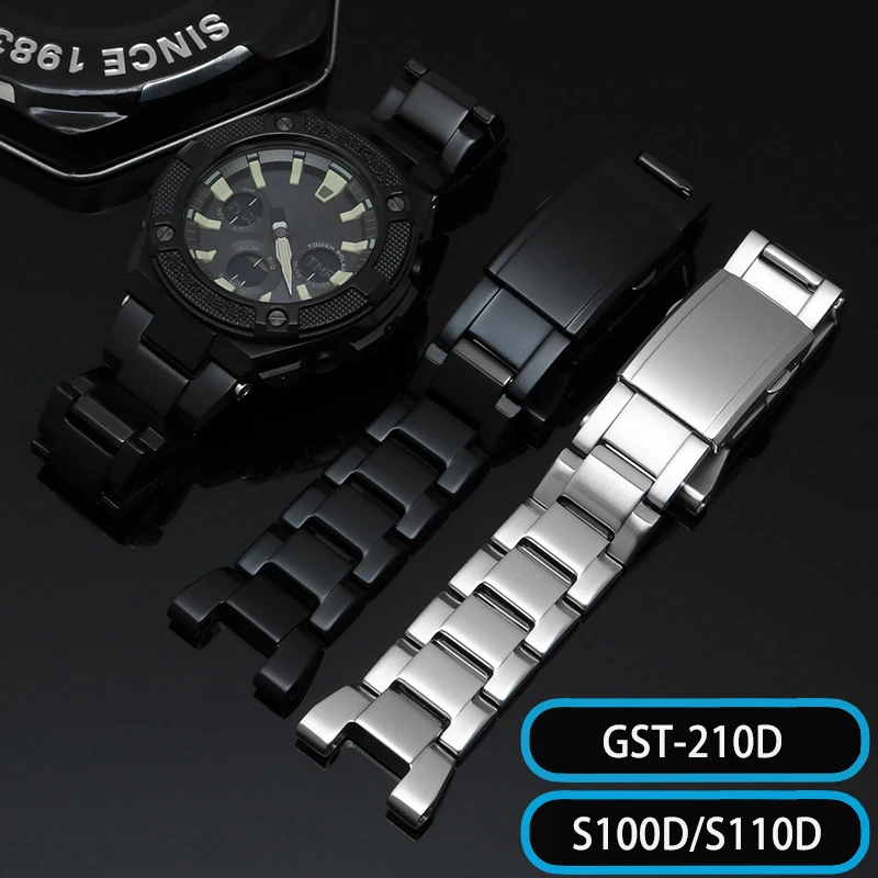 Нержавеющая сталь ремешок для наручных часов с оптическими зумом Casio G SHOCK