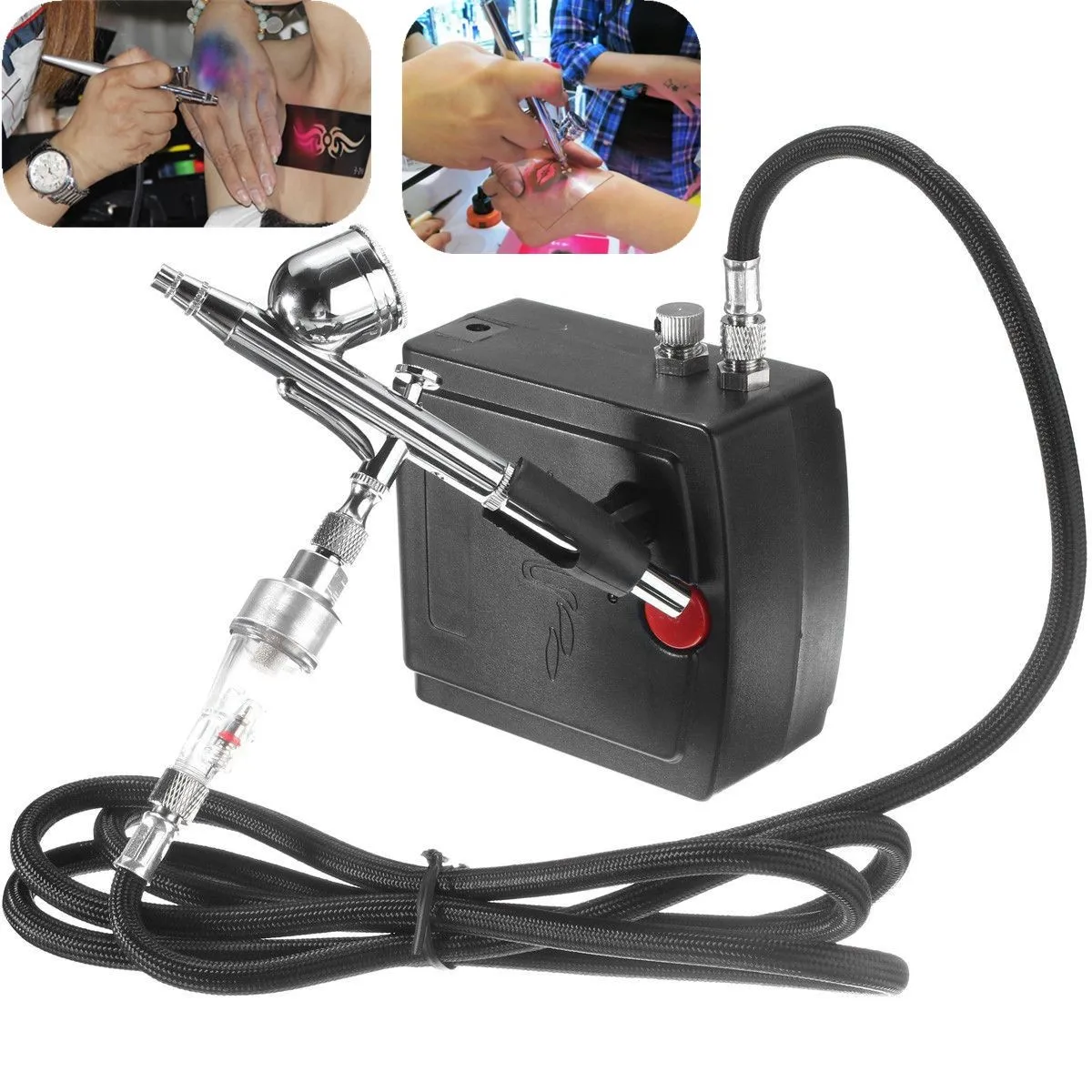 ANENG Mini Airbrush Kit Dual-Action Air Brush Pen Gravity Feed for Makeup Art Craft Nails Cake Decorating Modeling Tool
ANENG Mini Airbrush Kit Dual-Action Air Brush Pen Gravity Feed for Makeup Art Craft Nails Cake Decorating Modeling Tool