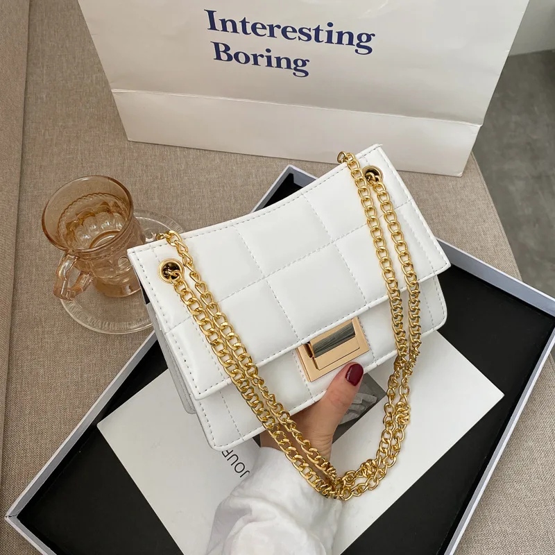 Women Chain Bag Brand Designer PU Leather Crossbody Bags For Women 2021 Simple Fashion Shoulder Bag Lady Luxury Small Handbags
Women Chain Bag Brand Designer PU Leather Crossbody Bags For Women 2021 Simple Fashion Shoulder Bag Lady Luxury Small Handbags