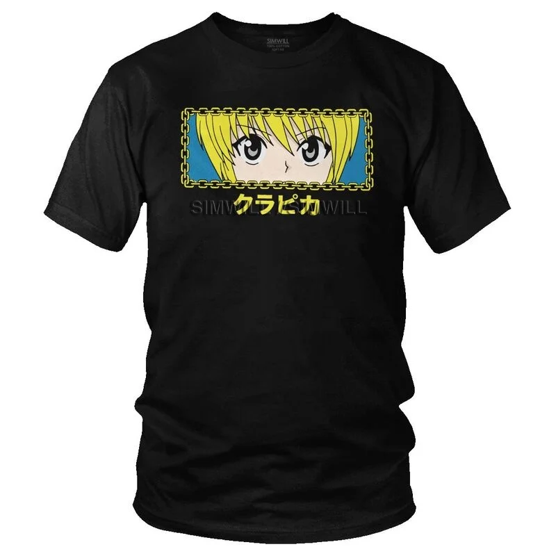 Men's HXH KURAPIKA EYES T-Shirt Streetwear Hunter x Hunter Tshirt Short Sleeve Hip Hop Anime Manga T Shirt Cotton Tee Gift Idea
Men's HXH KURAPIKA EYES T-Shirt Streetwear Hunter x Hunter Tshirt Short Sleeve Hip Hop Anime Manga T Shirt Cotton Tee Gift Idea