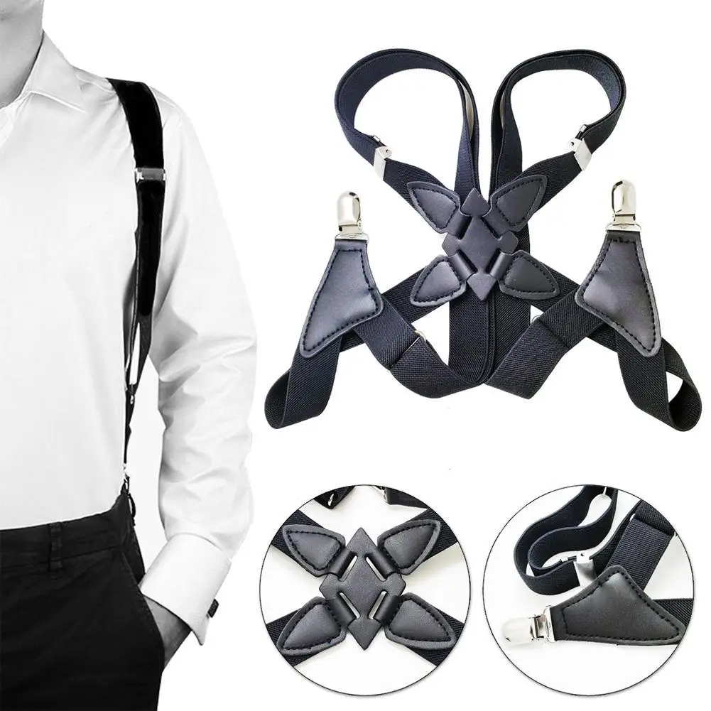 Men's Suspenders Adjustable Braces Xshape Elastic Strap Side Suspenders Accessory Adult Clip Fashion Apparel Men Clip
Men's Suspenders Adjustable Braces Xshape Elastic Strap Side Suspenders Accessory Adult Clip Fashion Apparel Men Clip