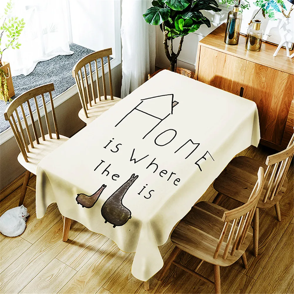 Simplicity Abstract Animal alphabet Printing Polyester Waterproof Tablecloth Washable Dustproof Rectangular Table Cloth Hot Sale
Simplicity Abstract Animal alphabet Printing Polyester Waterproof Tablecloth Washable Dustproof Rectangular Table Cloth Hot Sale