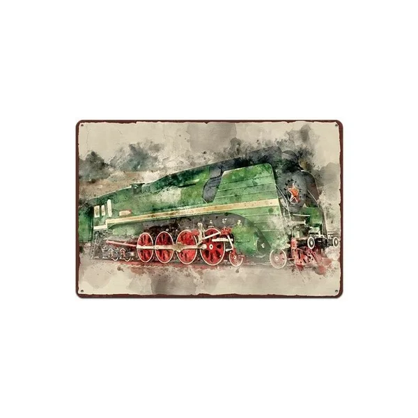 Vintage Retro Metal Tin Sign Locomotive Train Home Bar Hotel Wall Decor Sign 12X8Inch
Vintage Retro Metal Tin Sign Locomotive Train Home Bar Hotel Wall Decor Sign 12X8Inch