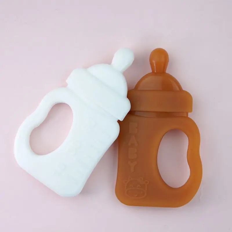 Free Shipping Cartoon Milk Bottle Shape Baby Teether Silicone Chewing Teething Nursing Soother 
Free Shipping Cartoon Milk Bottle Shape Baby Teether Silicone Chewing Teething Nursing Soother