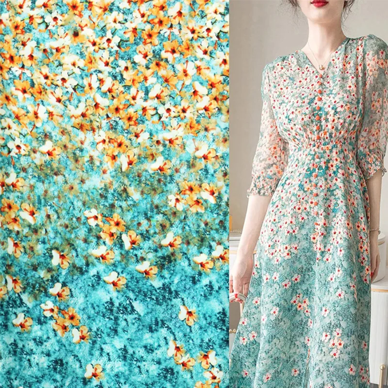 New Crepe De Chine Printed Fabric For Spring And Summer Dress Women's Fashion Fabric
New Crepe De Chine Printed Fabric For Spring And Summer Dress Women's Fashion Fabric
